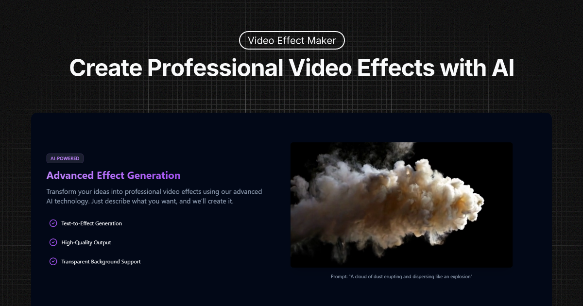VideoEffectMaker AI - Create Professional Video Effects with AI logo