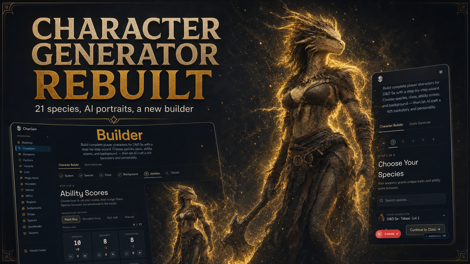 Character Generator, rebuilt