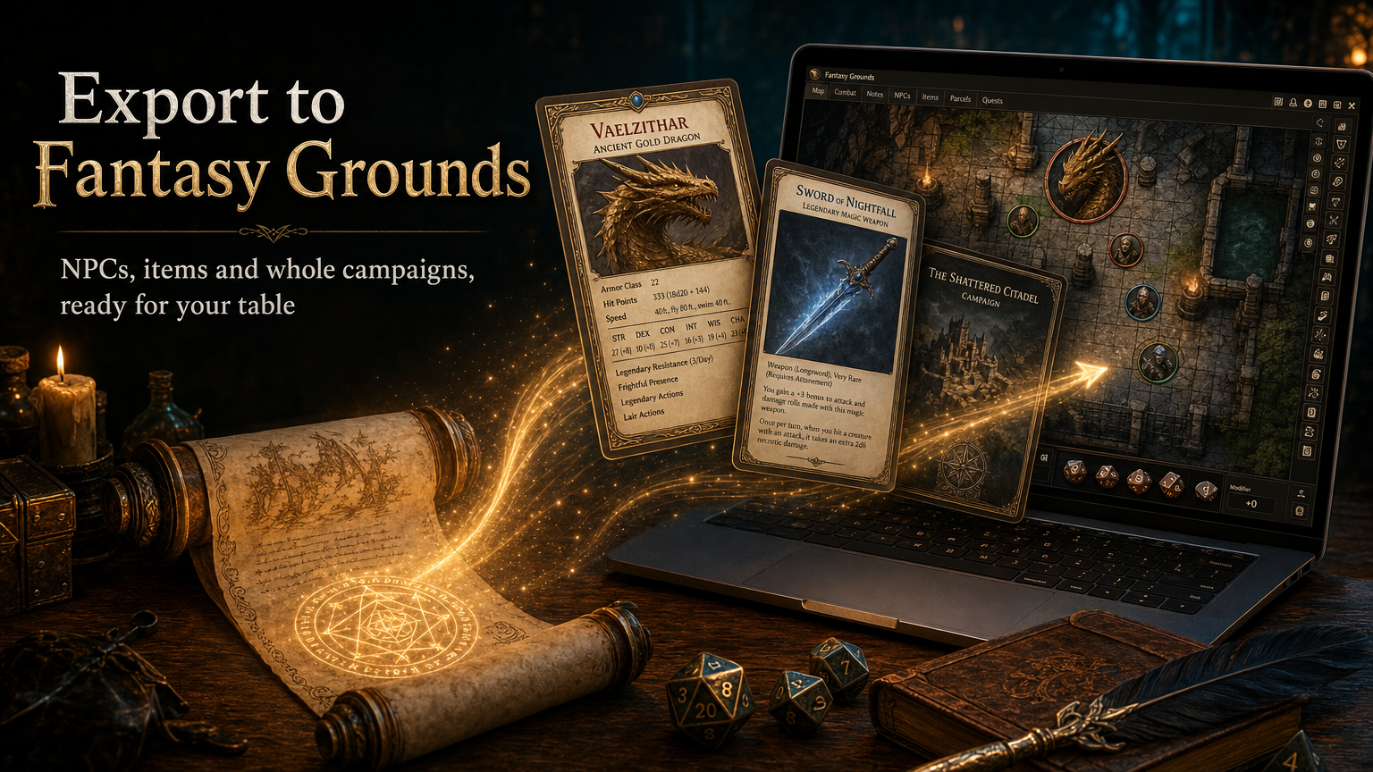 Export to Fantasy Grounds