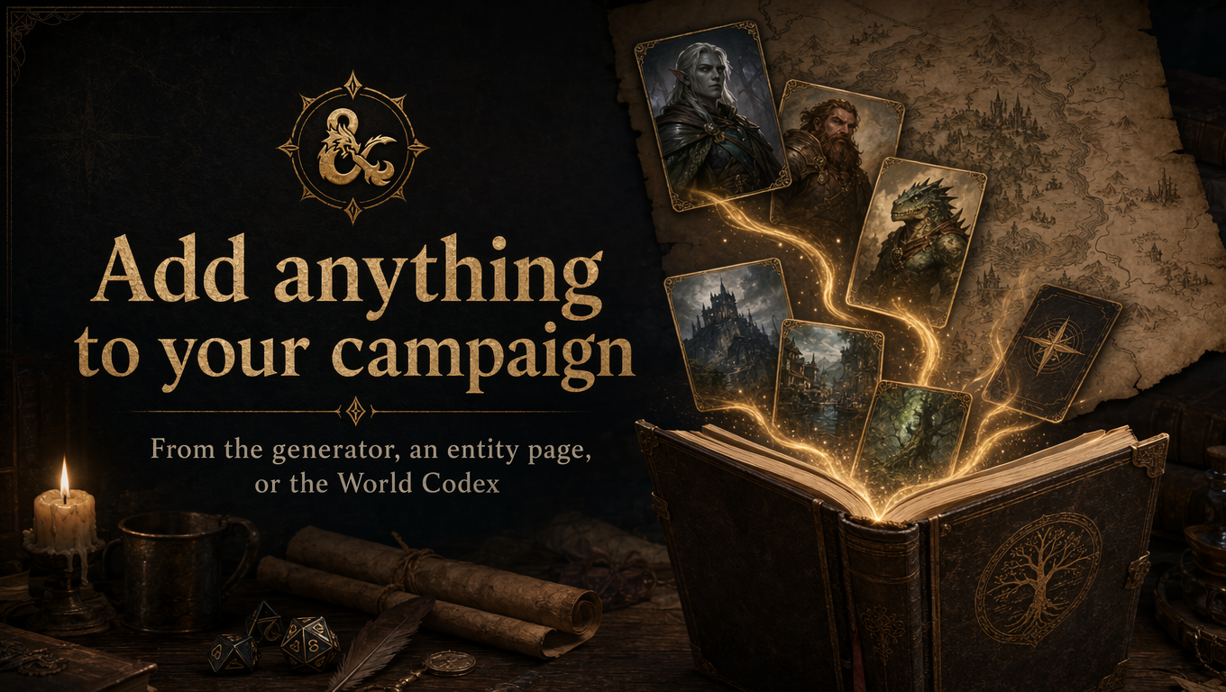 Add anything to your campaign