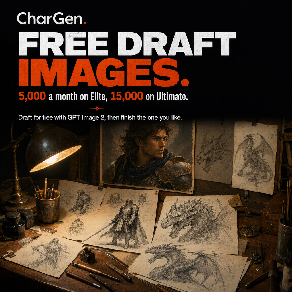 Free GPT Image 2 draft images on Elite and Ultimate