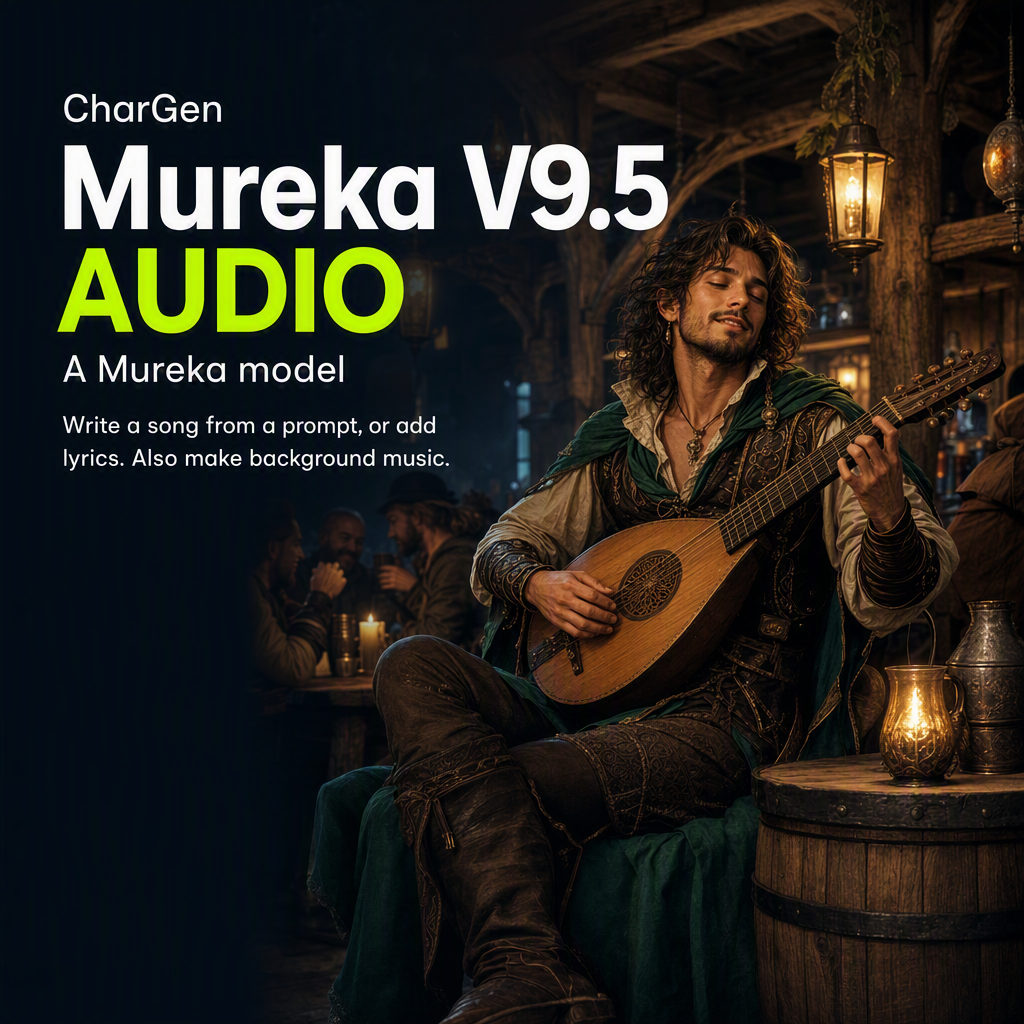 Mureka V9.5 songs and background music