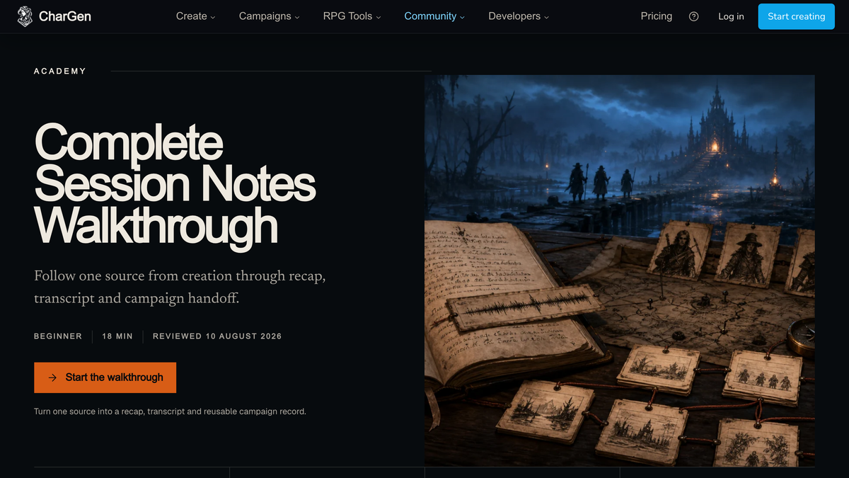 14 New Tutorials for Session Notes and Campaign Memory