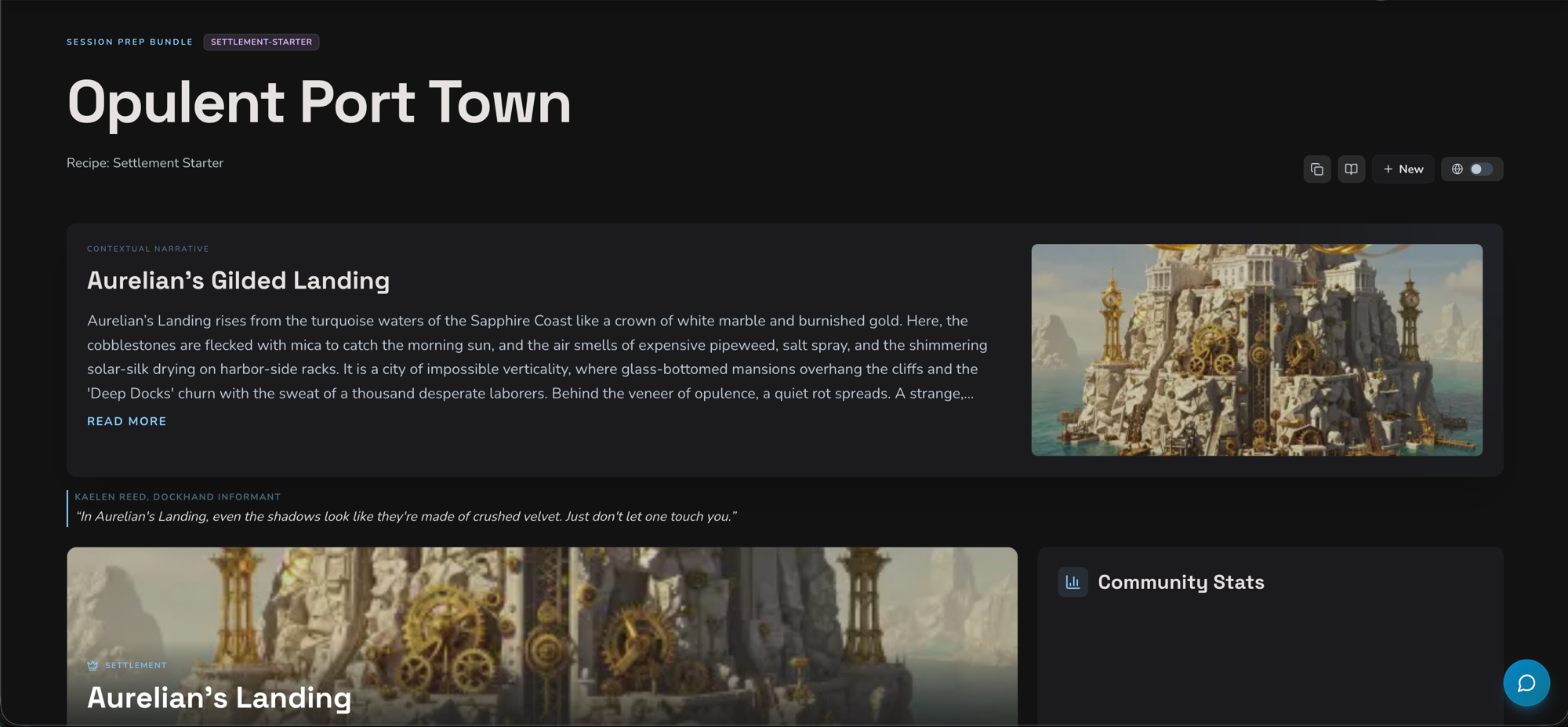 Session Prep V3 — Narrative-First World Building