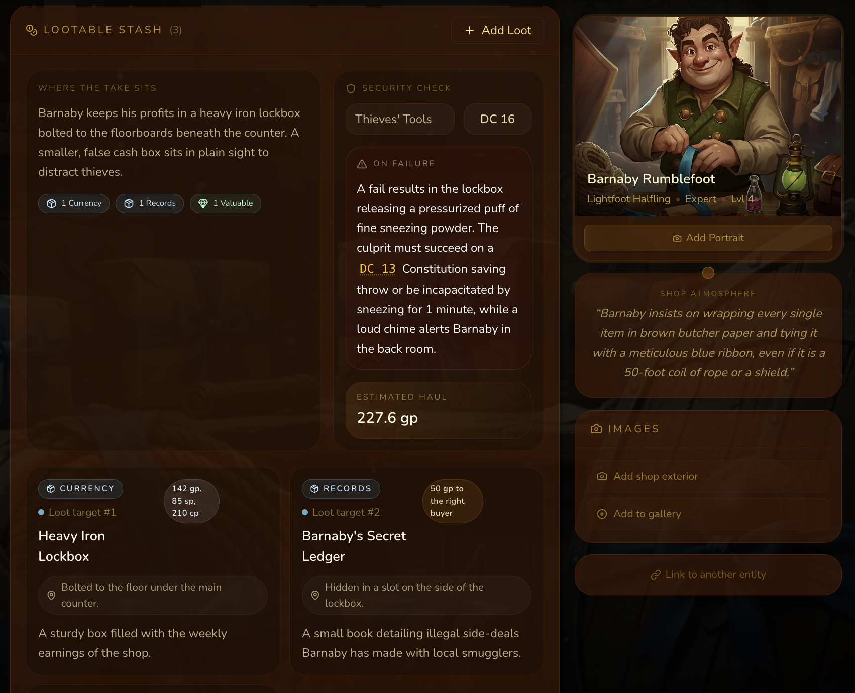 🗡️ Shops Now Have Lootable Stashes