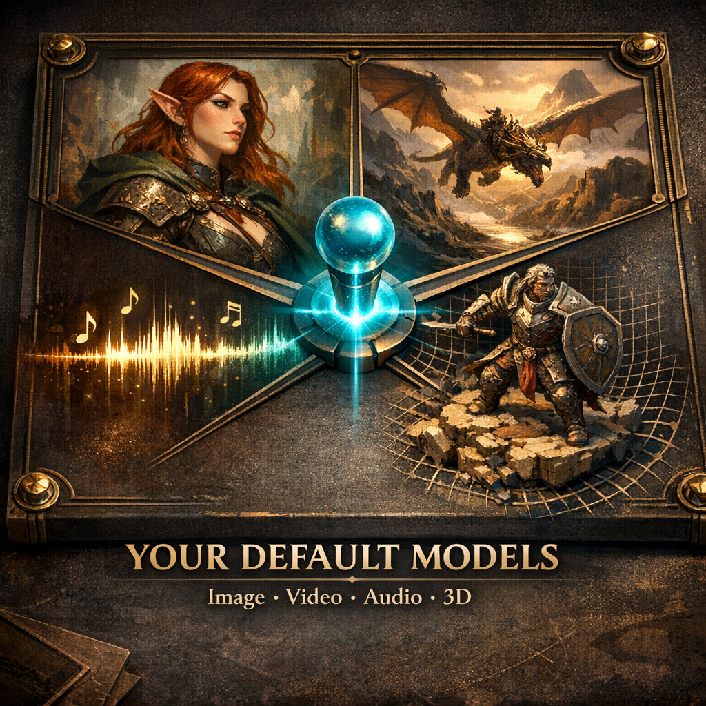 Start Each Studio With Your Preferred Model