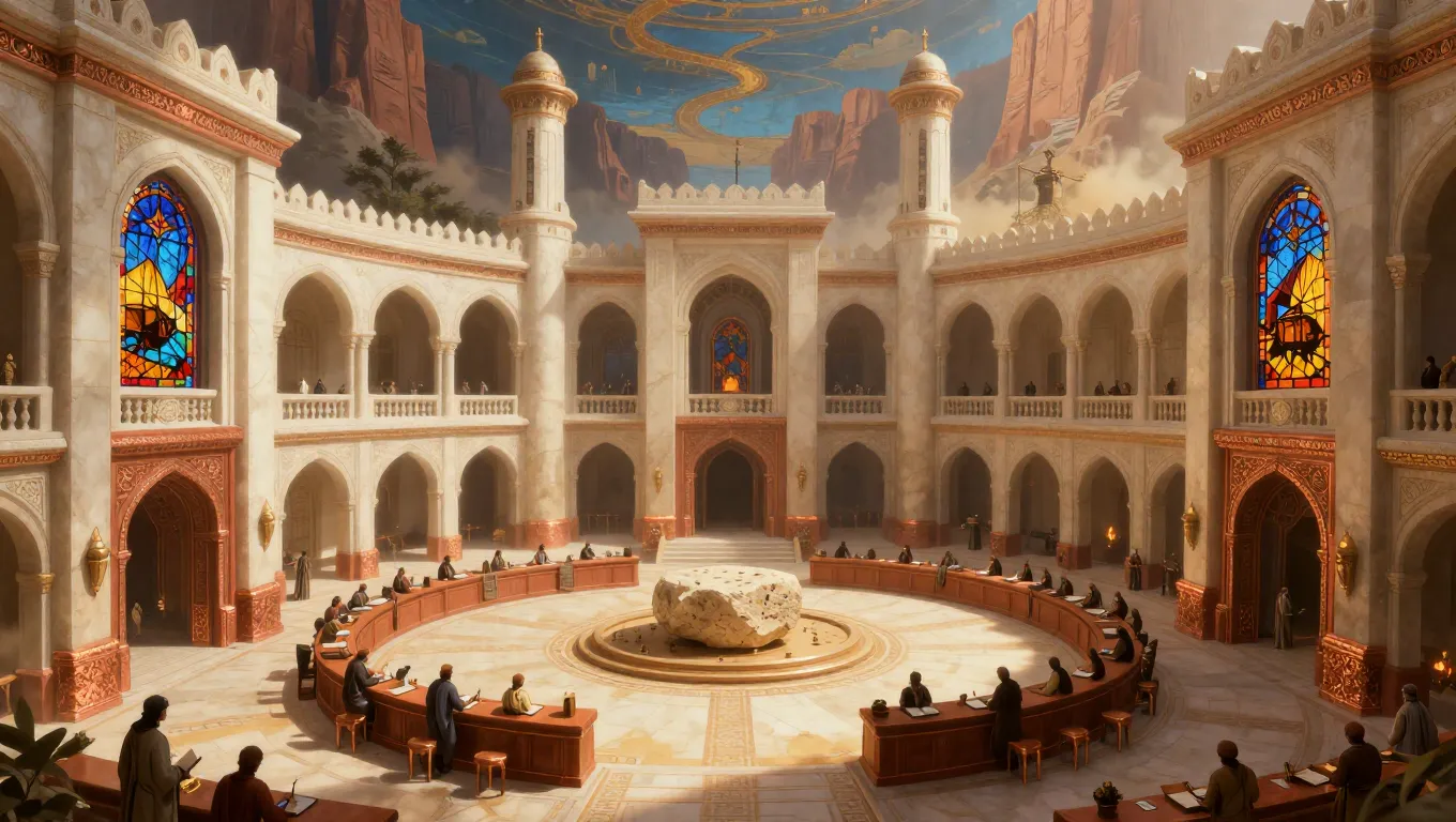 Sun-Gilded Exchange House
