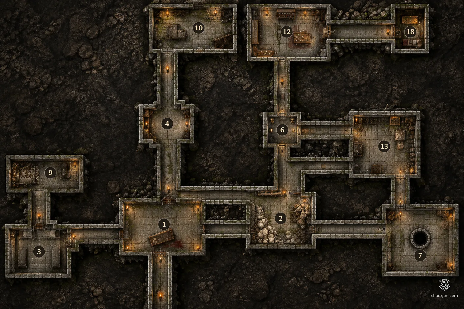 Dungeon battlemap