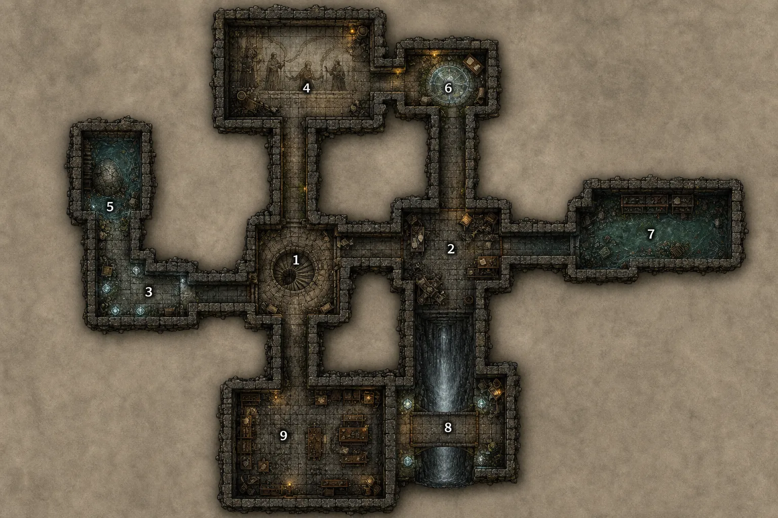 Dungeon battlemap