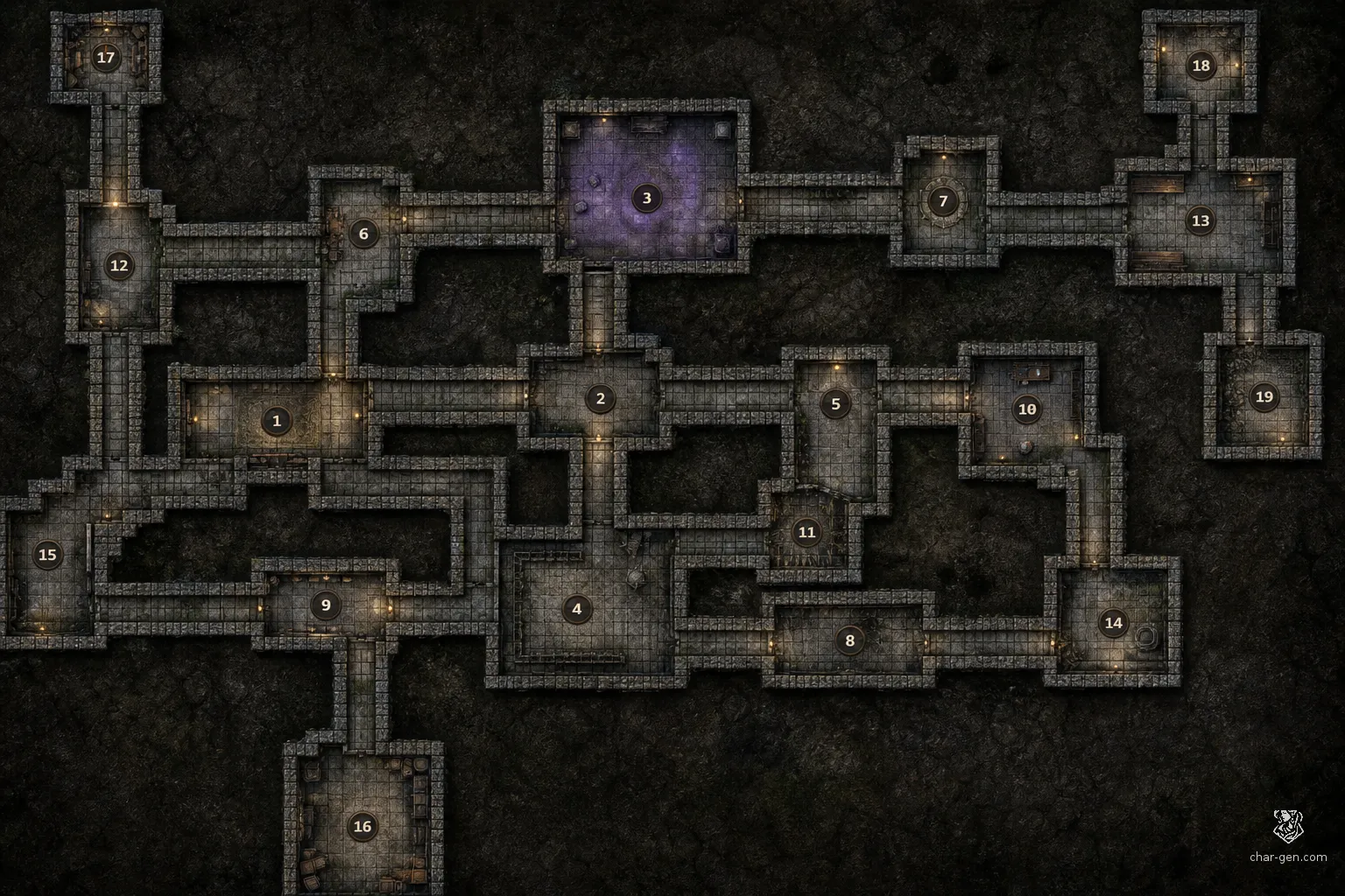 Dungeon battlemap