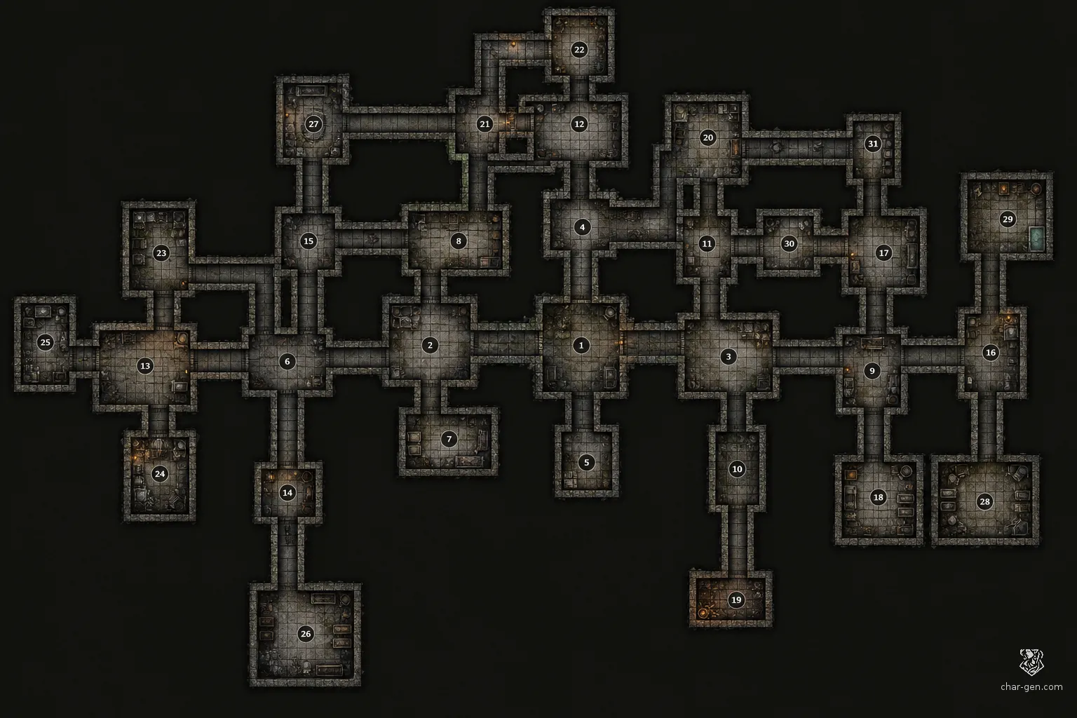 Dungeon battlemap