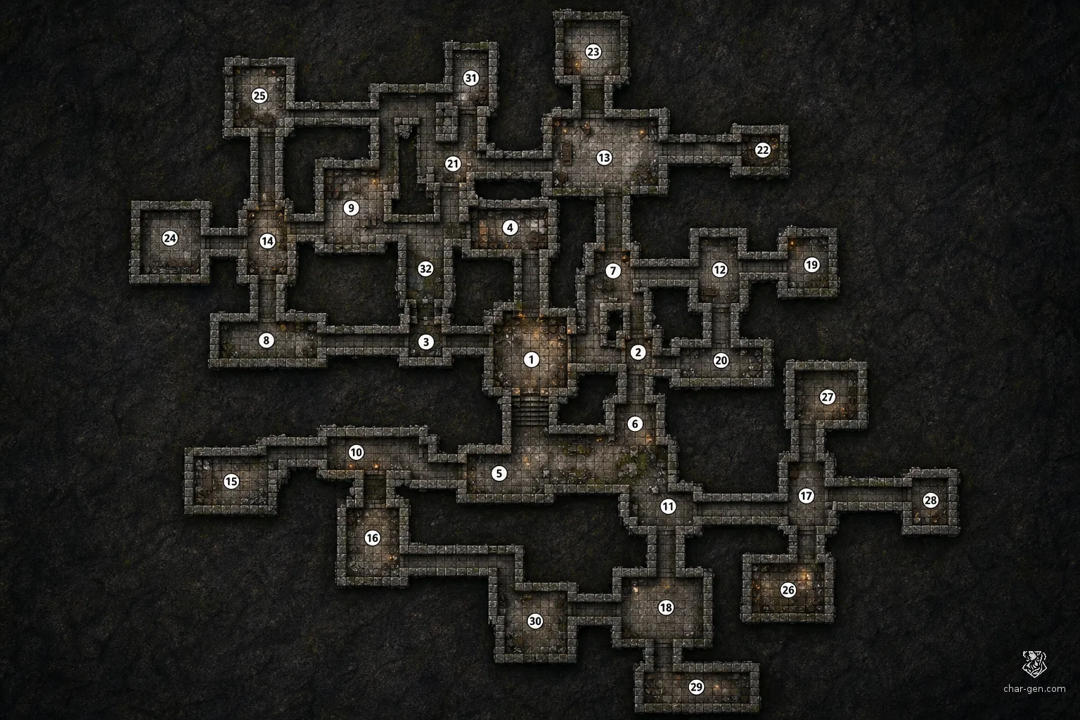 Dungeon battlemap