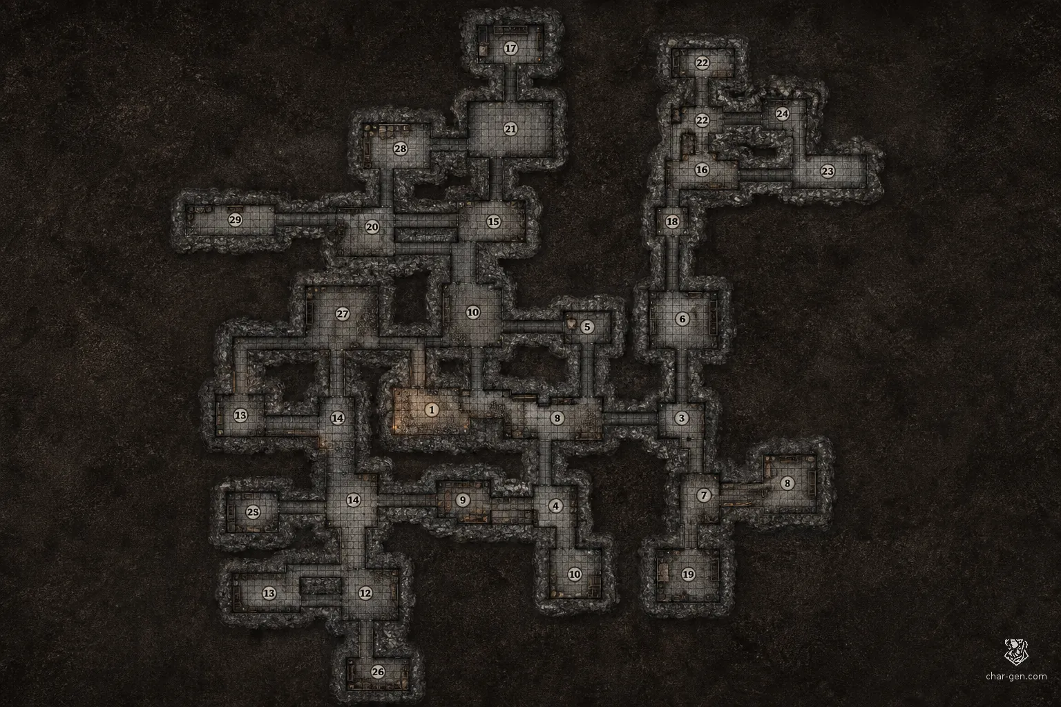 Dungeon battlemap