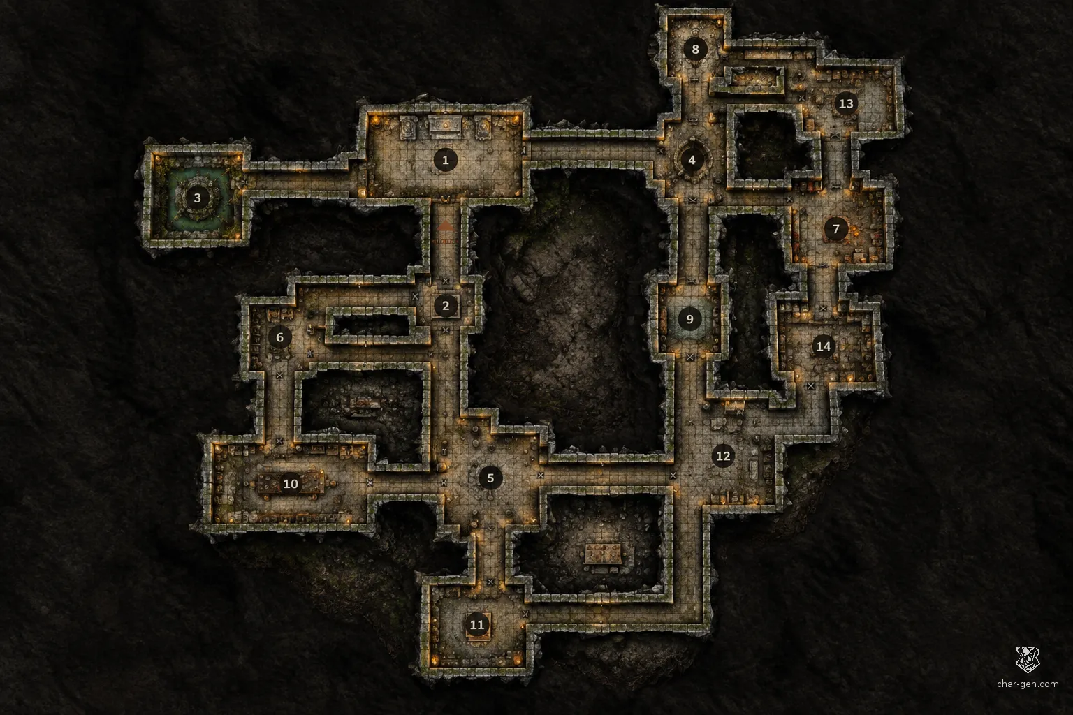 Dungeon battlemap