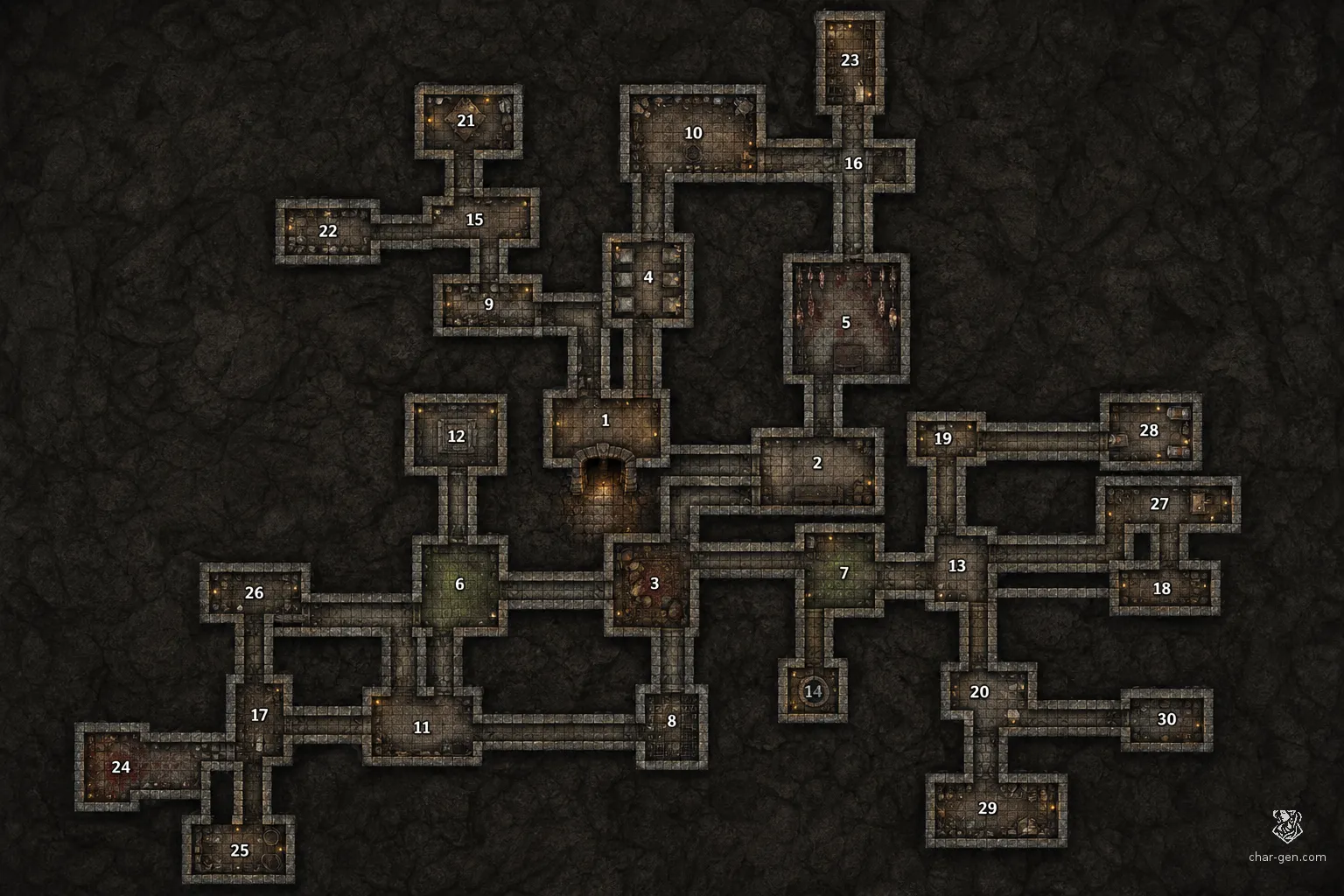 Dungeon battlemap