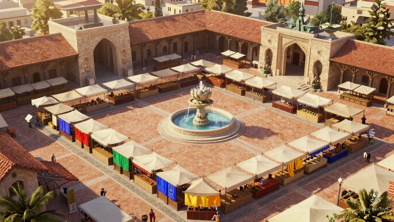 The Red Tile Market