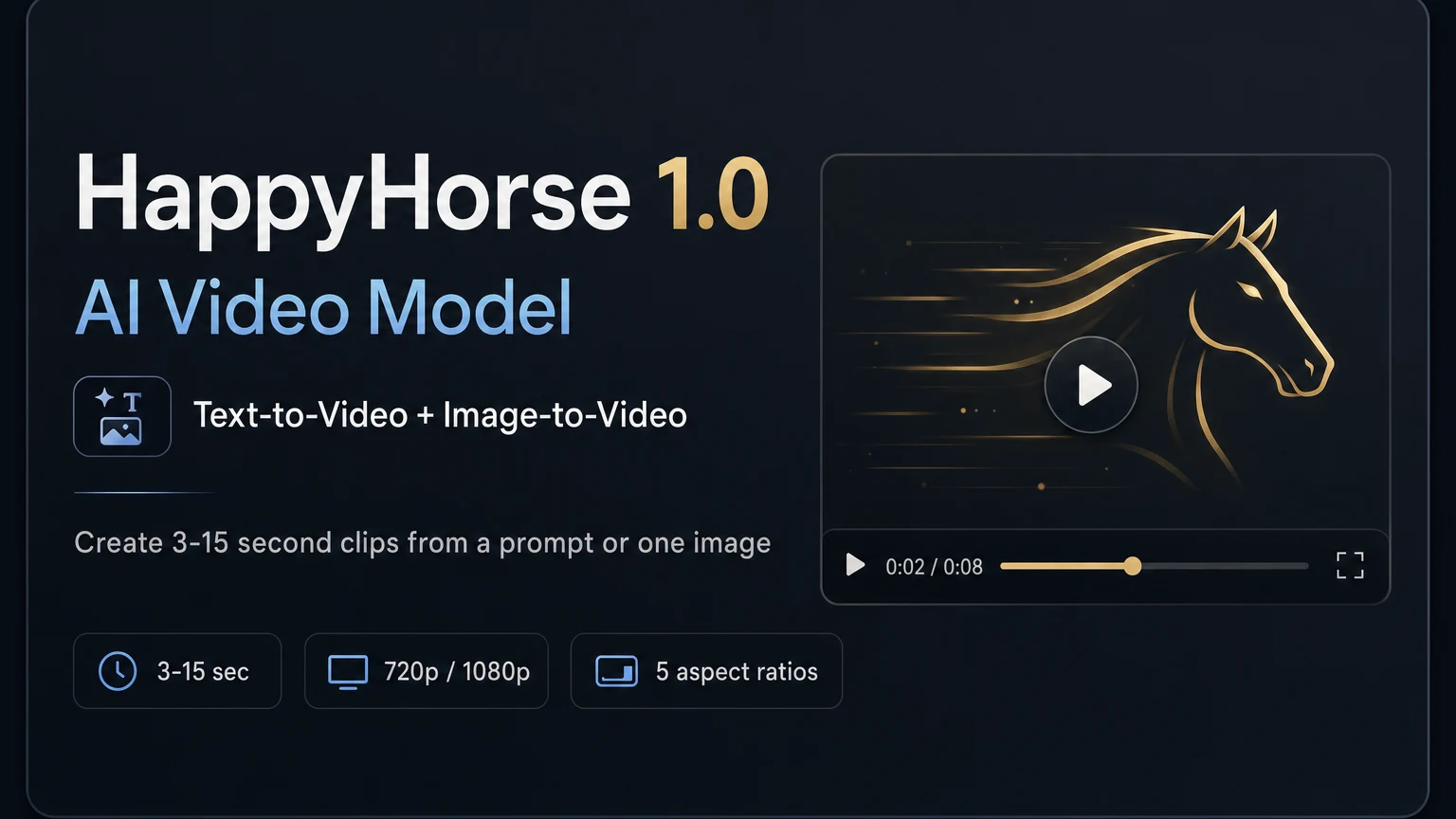 HappyHorse 1.0 Video Model Is Live