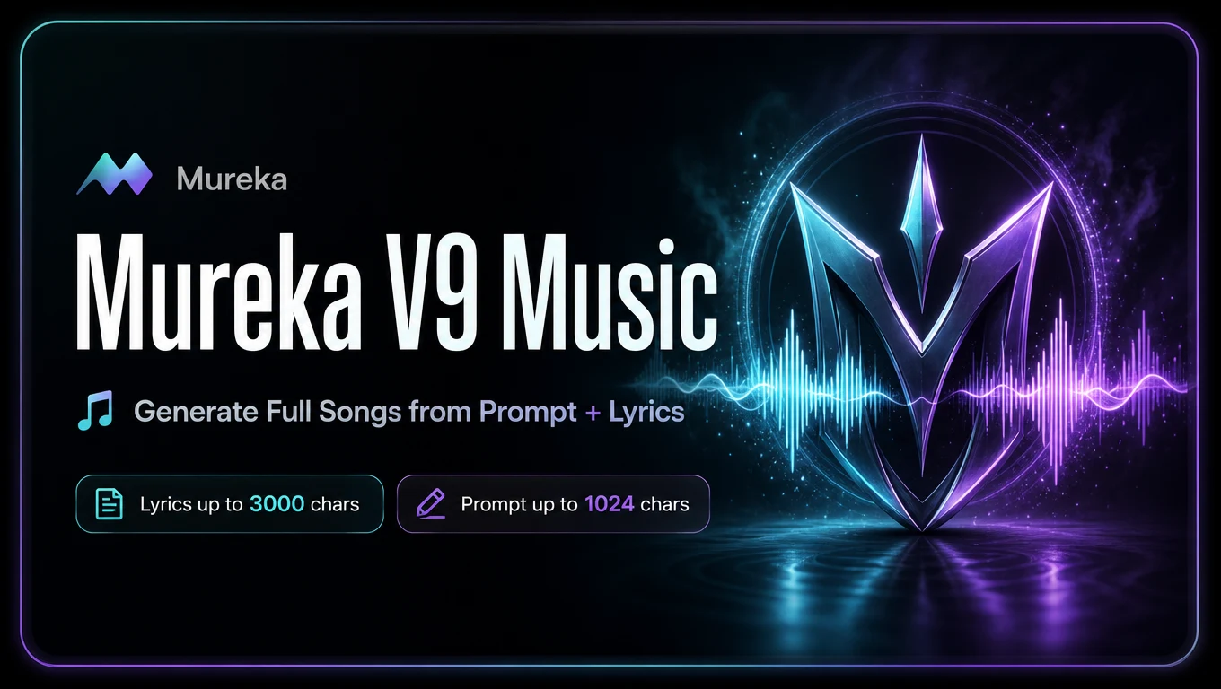 Mureka V9 Audio Is Here